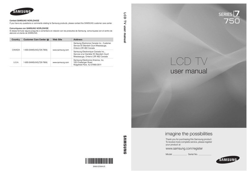 Samsung LN46C750 User manual