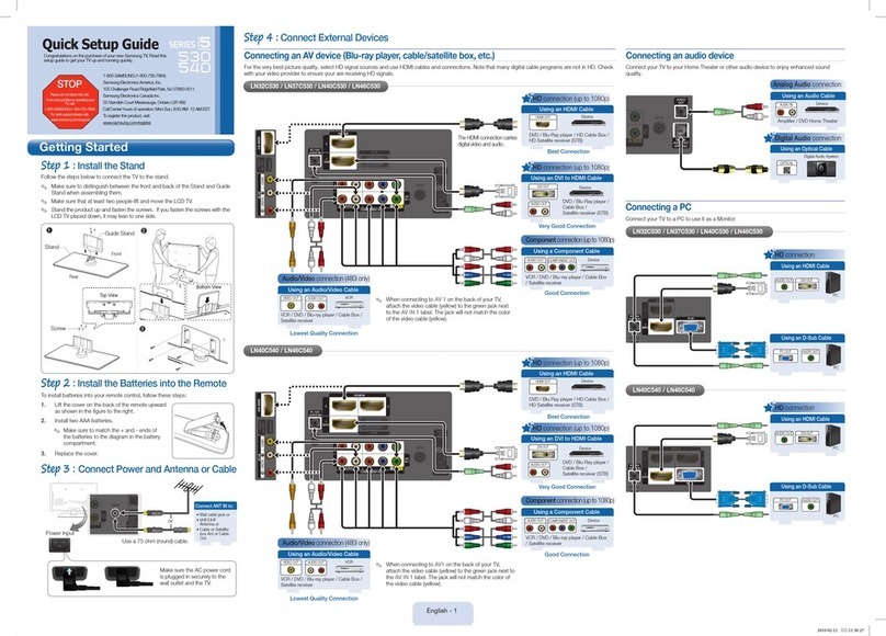 Samsung LN40C530 User manual
