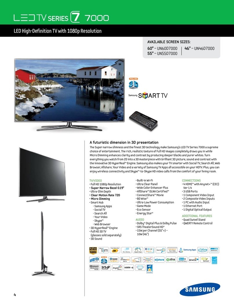 Samsung UN46D7000 Owner's manual