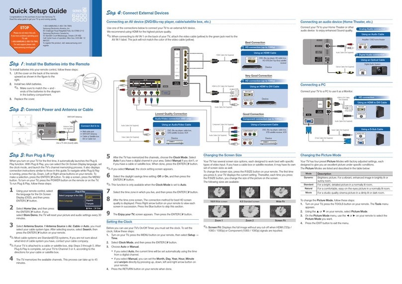 Samsung UN65C6500VF User manual