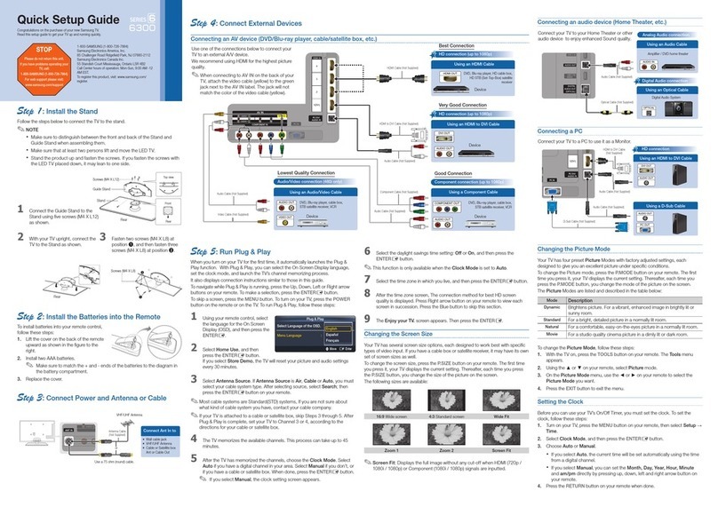 Samsung UN55C6300SF User manual