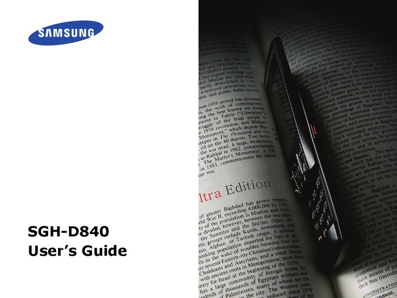 Samsung SGH D840 User manual