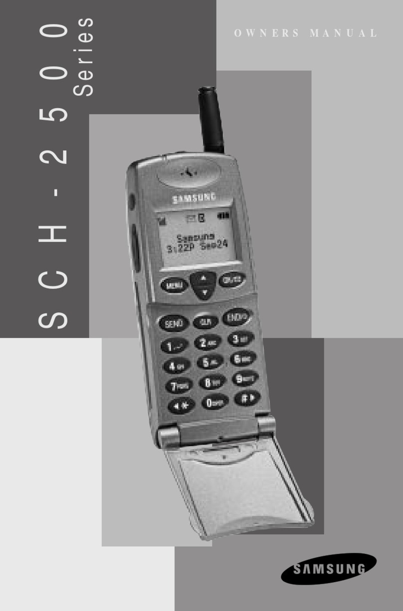 Samsung SCH-2500 series owner's manual