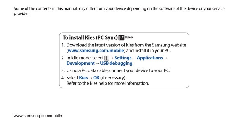 Samsung KIES GT-I5500M user manual