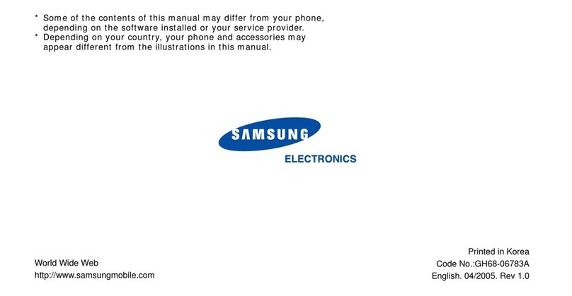Samsung SGH-E620 User manual
