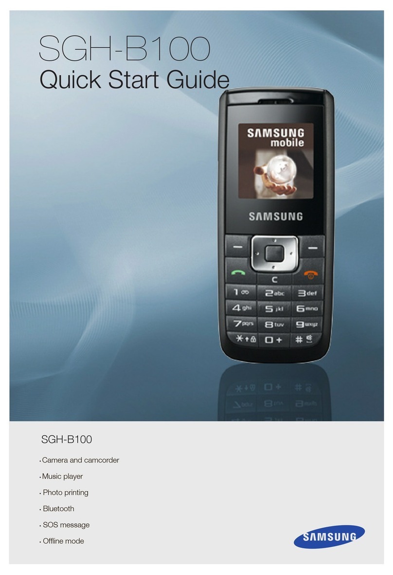 Samsung SGH-B100 User manual Samsung SGH-B100 User manual