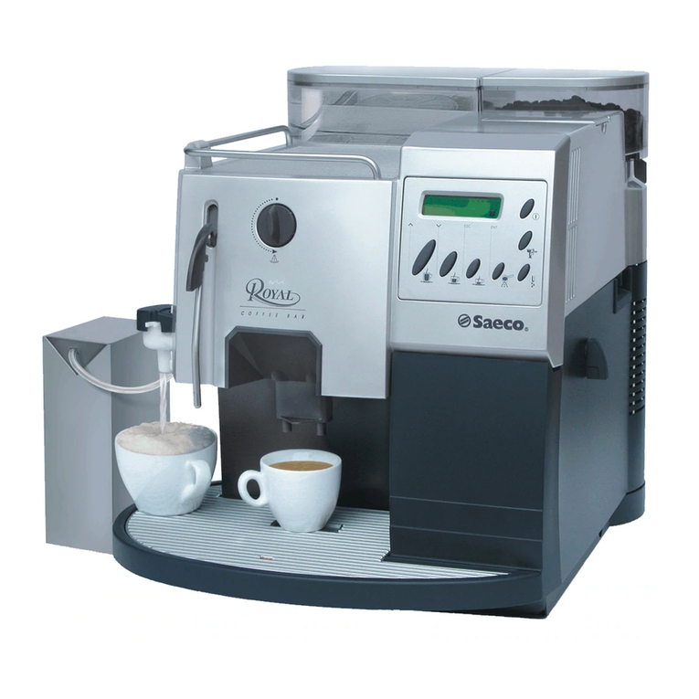 Saeco Saeco ROYAL PROFESSIONALS ESPRESSO MACHINE Operating instructions
