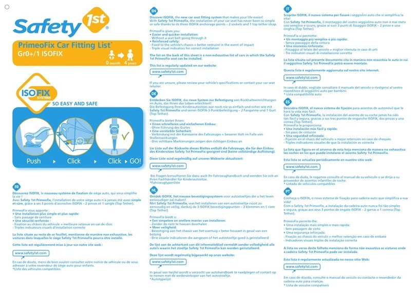 Safety 1st GR0+/1 user manual