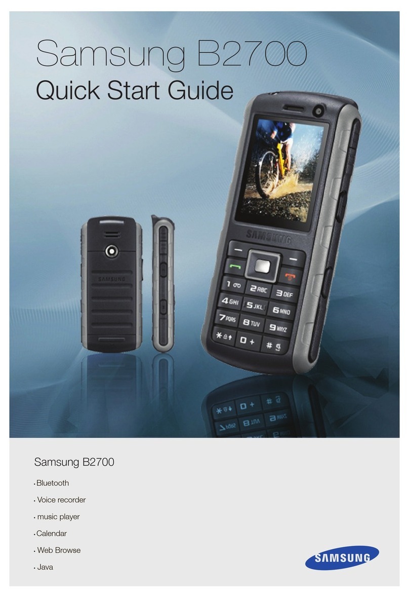 Samsung B2700 User manual