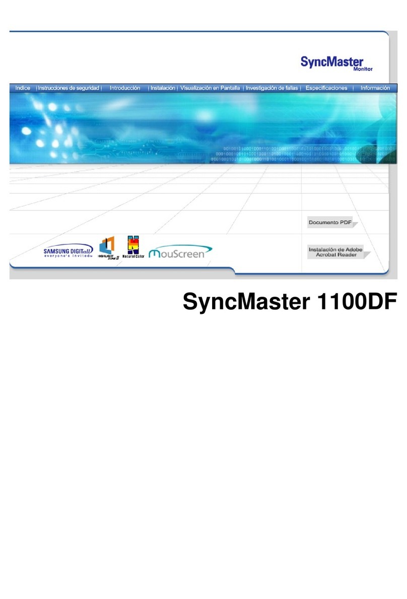 Samsung SyncMaster 1100 DF User manual Samsung SyncMaster 1100 DF User manual