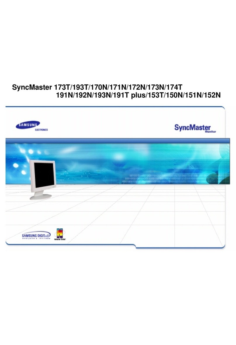 Samsung SyncMaster 150N Instruction Manual