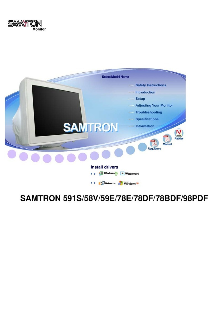 Samsung SAMTRON 58V User manual