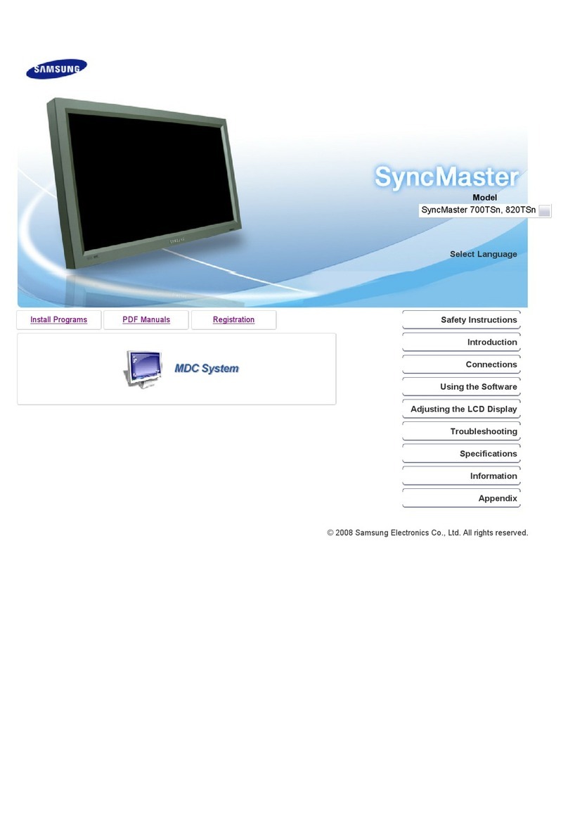 Samsung SyncMaster 700TSn user manual