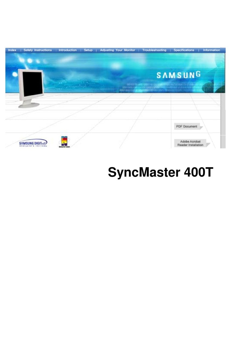 Samsung SyncMaster 400T User manual Samsung SyncMaster 400T User manual