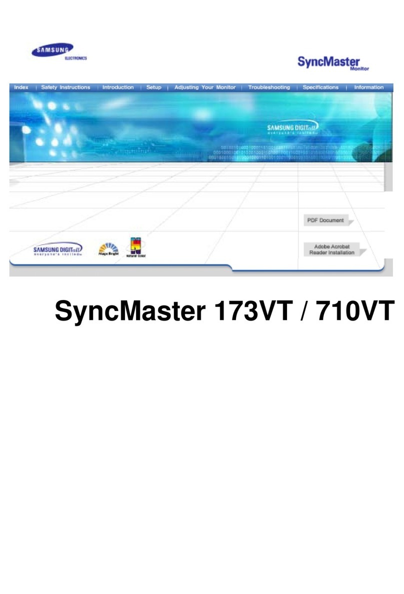 Samsung SyncMaster 173VT User manual