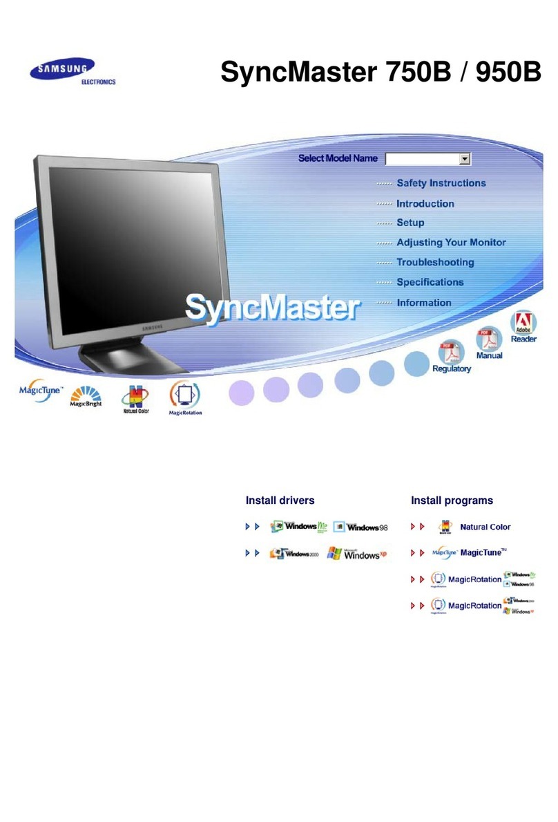 Samsung SyncMaster 750b User manual