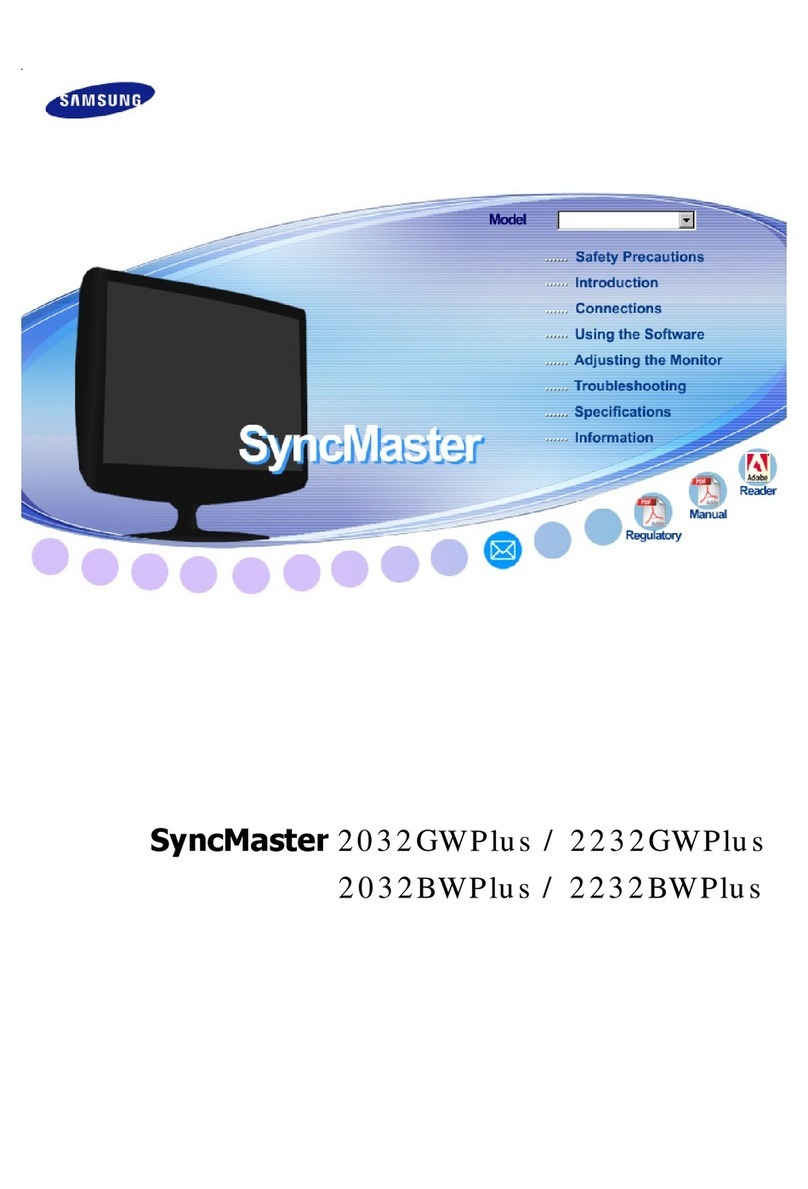 Samsung SyncMaster 2032GWPlus User manual