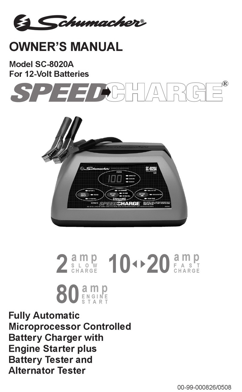 Schumacher SpeedCharge SC-8020A owner's manual