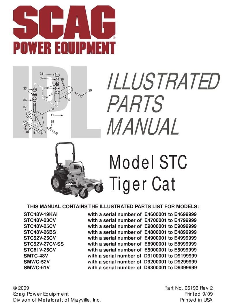 Scag Power Equipment Wildcat SMWC-52V Illustrated parts manual