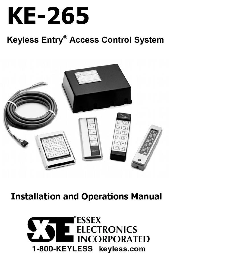 Essex Electronics KE-265 Installation and operation manual
