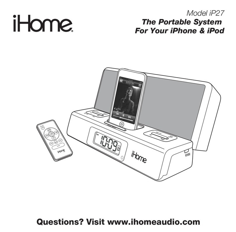 iHome iP27 User manual