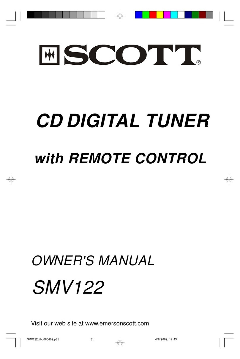 Scott SMV122 owner's manual