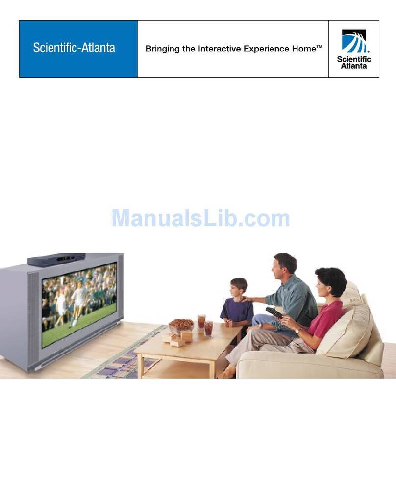 Scientific Atlanta Explorer 3170HD User manual Scientific Atlanta Explorer 3170HD User manual