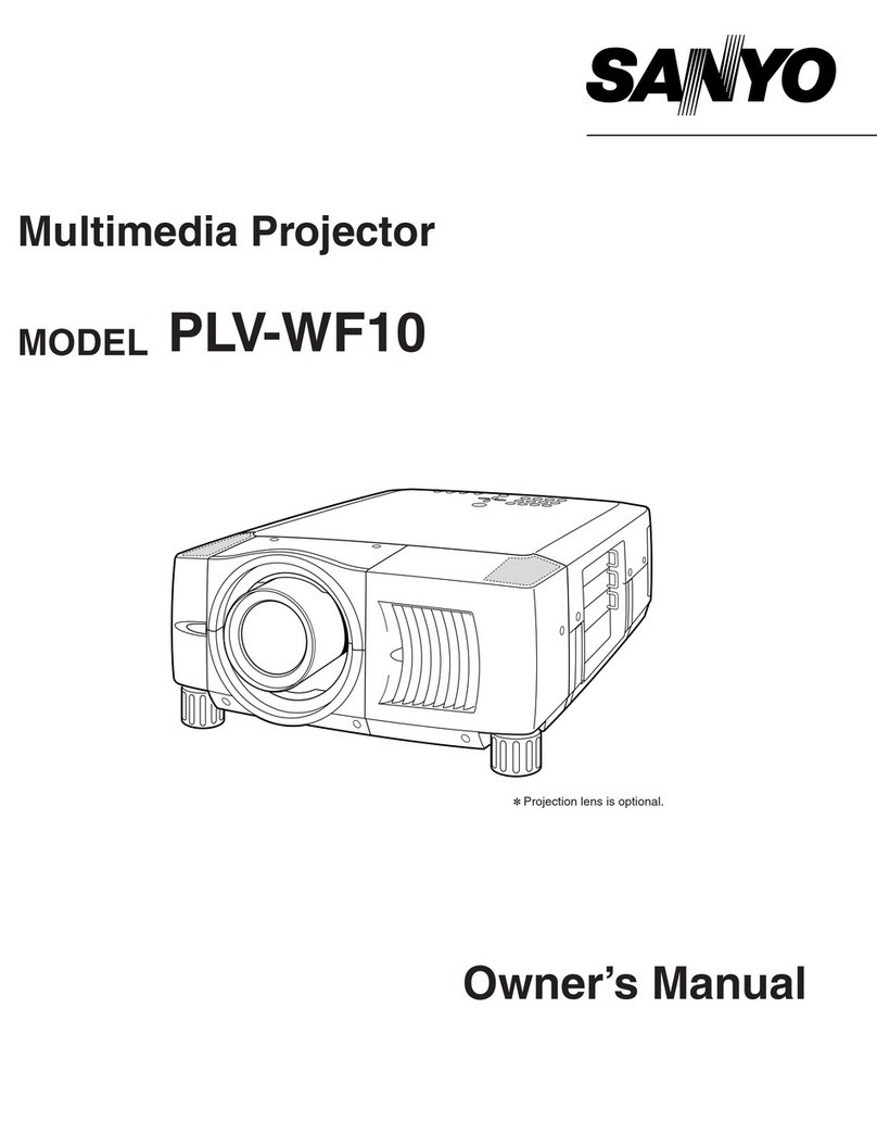 Sanyo WF10 - PLV WXGA LCD Projector User manual