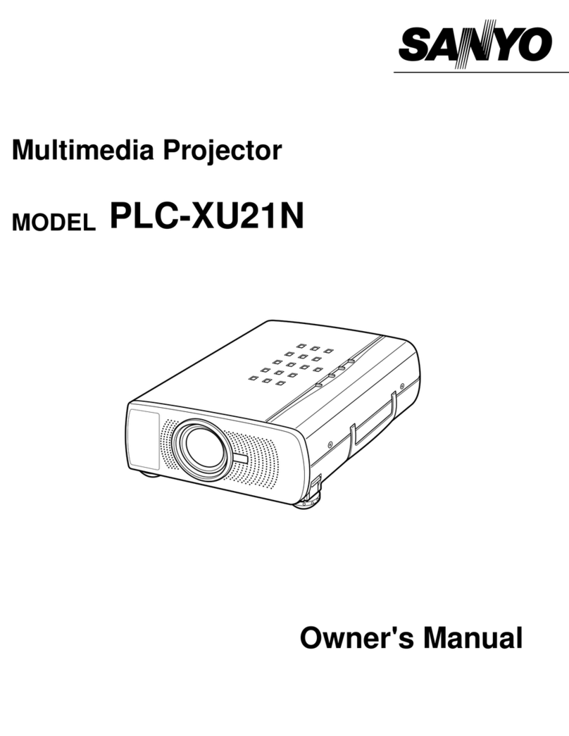 Sanyo PLC-XU21N User manual