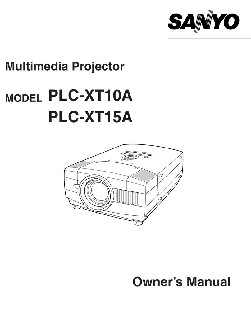Sanyo PLC-XT10A User manual Sanyo PLC-XT10A User manual