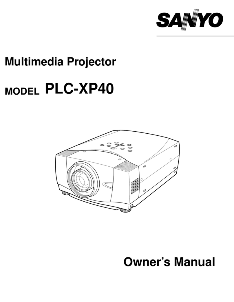 Sanyo PLC-XP40 User manual