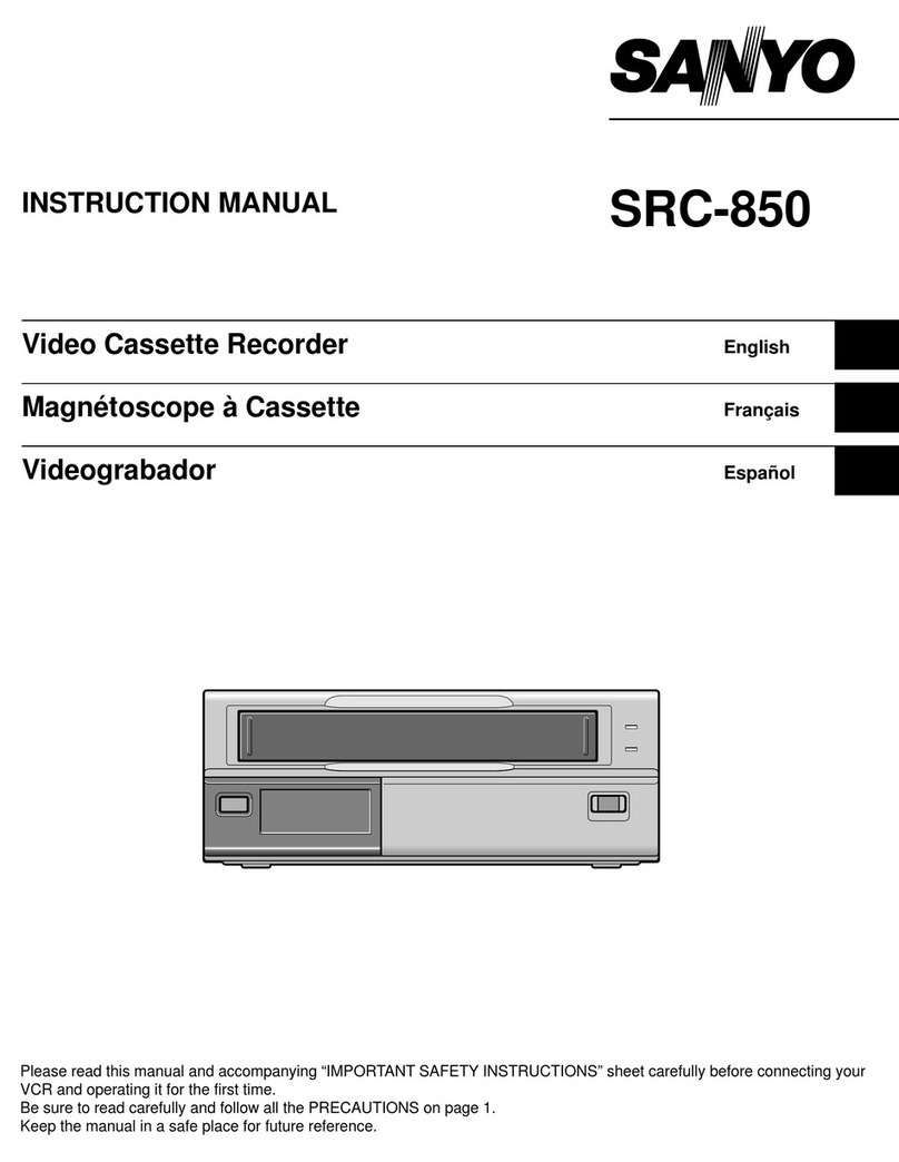 Sanyo SRC-850 User manual