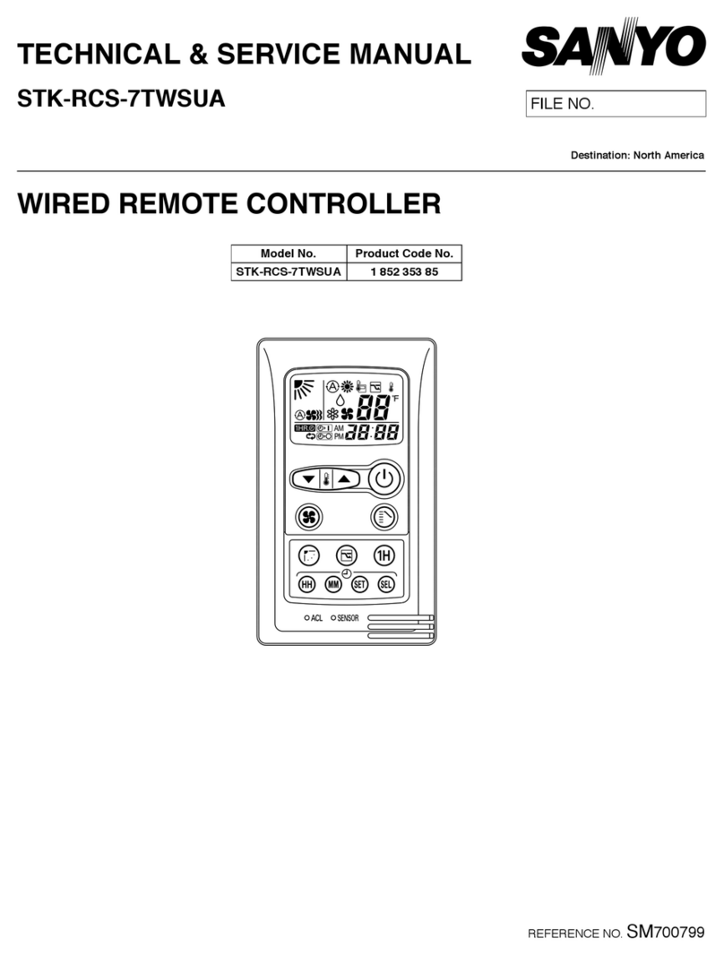 Sanyo STK-RCS-7TWSUA Operating manual Sanyo STK-RCS-7TWSUA Operating manual