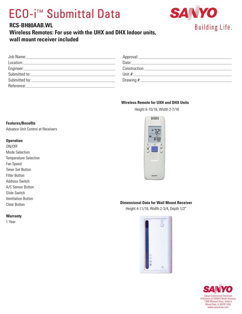 Sanyo ECO-i RCS-BH80AAB.WL User manual Sanyo ECO-i RCS-BH80AAB.WL User manual