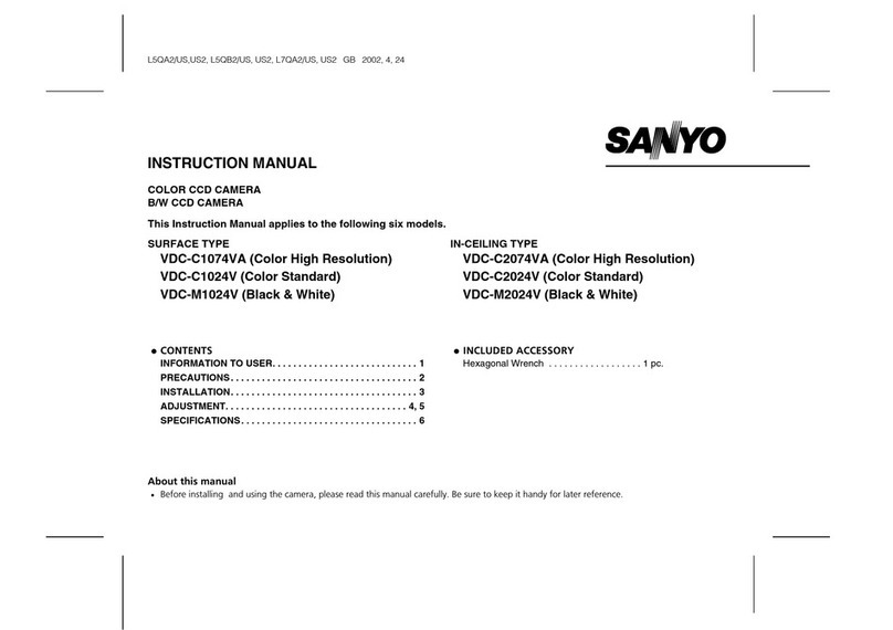 Sanyo VDC-C1024V instruction manual