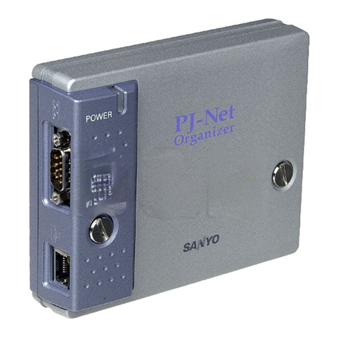 Sanyo PJ-Net Organizer POA-PN01 User manual