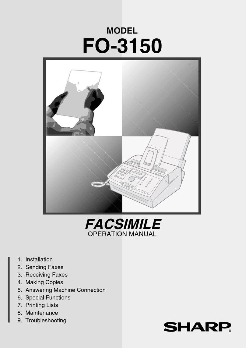 Sharp FO-3150 User manual