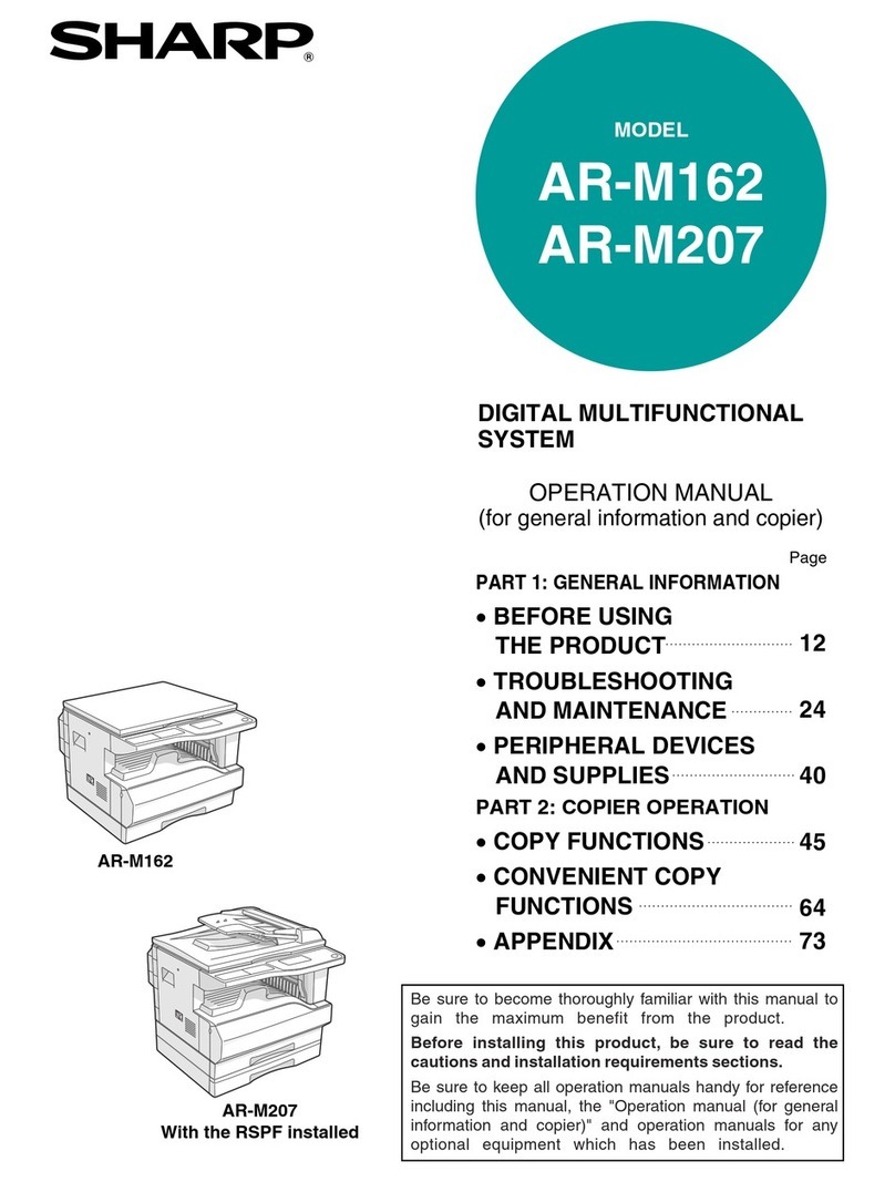Sharp AR-M162 User manual