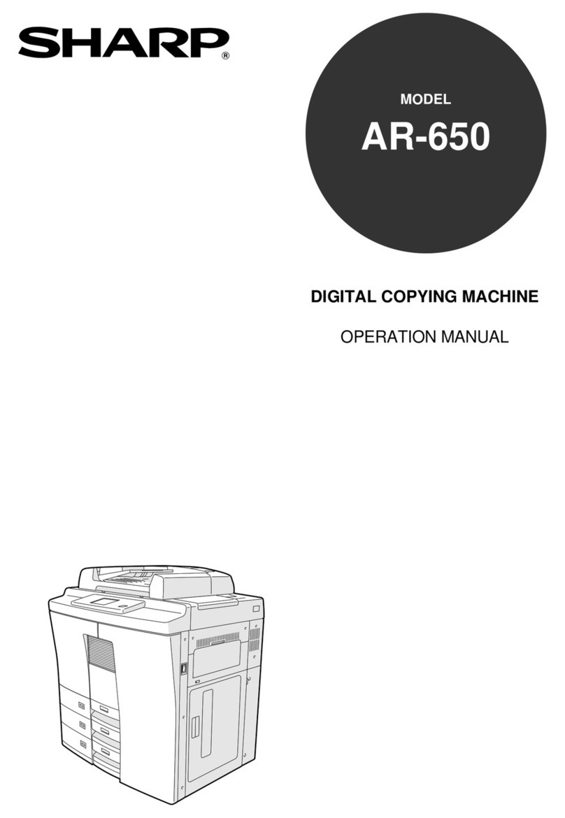 Sharp AR-650 User manual Sharp AR-650 User manual