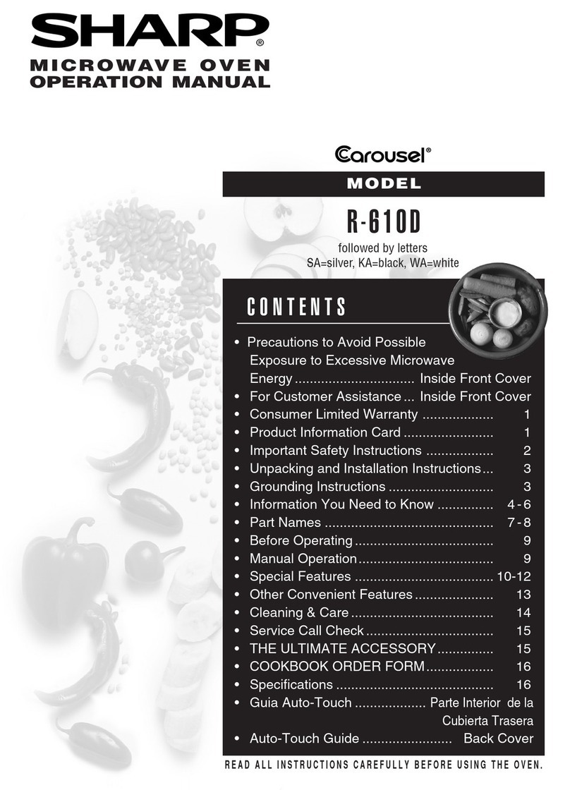 Sharp R-610D User manual Sharp R-610D User manual