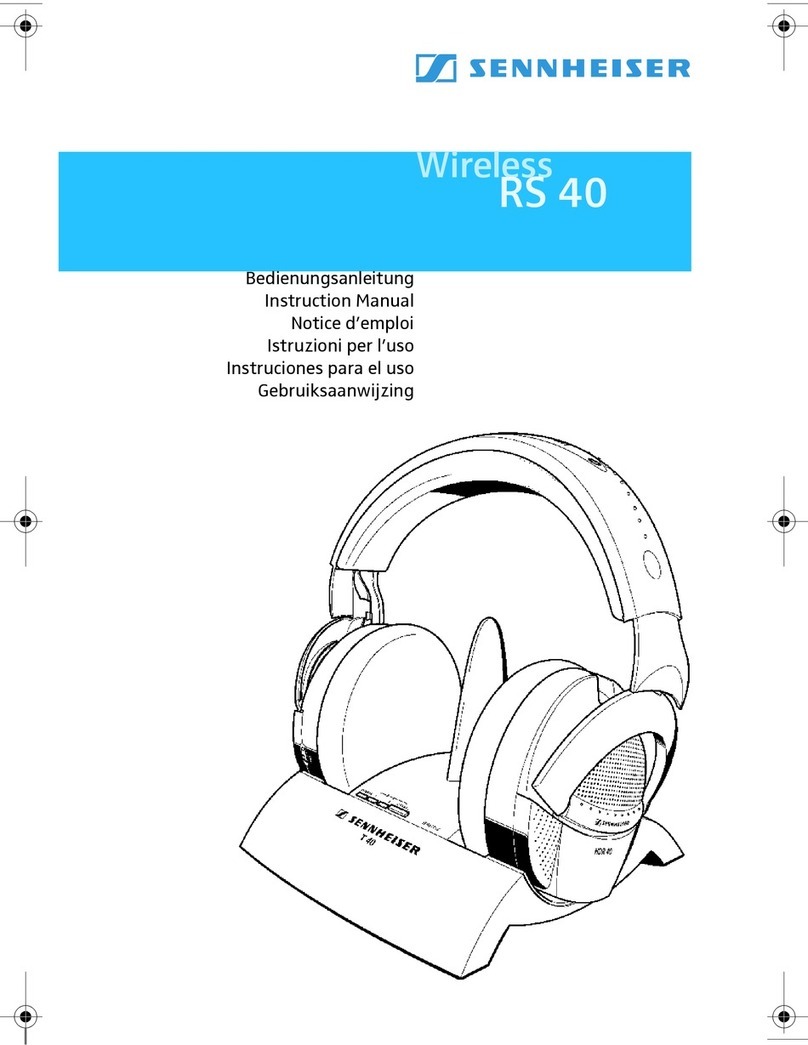 Sennheiser RS 40 instruction manual