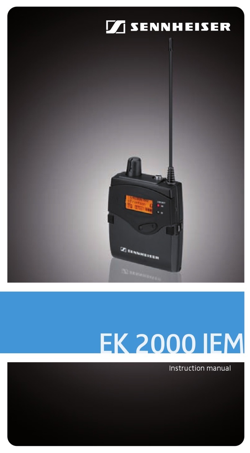 Sennheiser EK 2000 IEM instruction manual