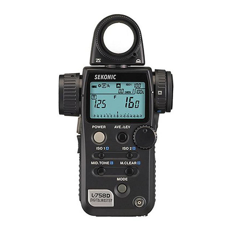 Sekonic DigitalMaster L-758 Cine User manual