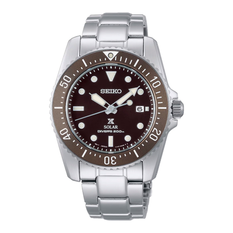 Seiko ANALOGUE QUARTZ SOLAR V145 instructions