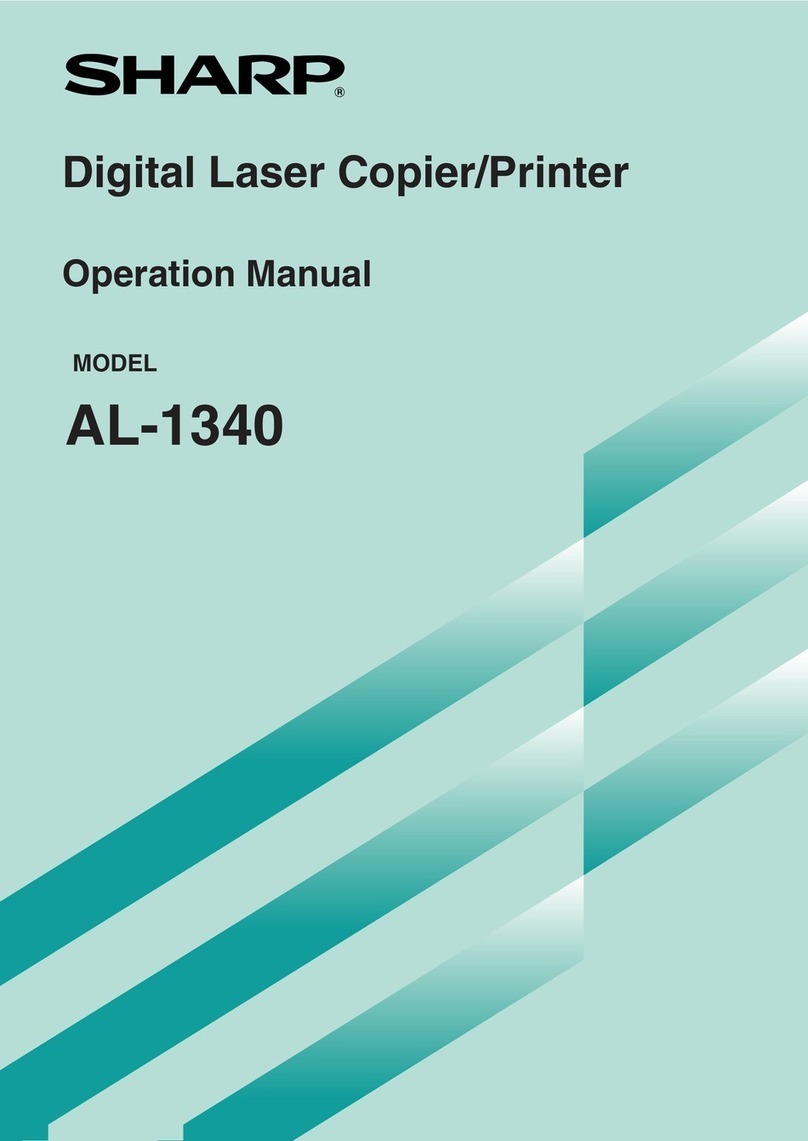 Sharp AL-1340 - B/W Laser - Copier User manual Sharp AL-1340 - B/W Laser - Copier User manual