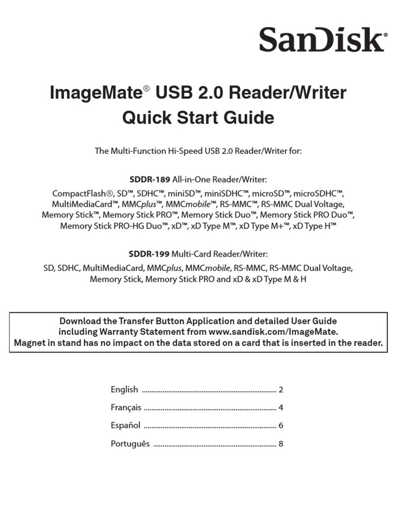 SanDisk SDDR-92-A15 - ImageMate USB 2.0 Reader/Writer Card... User manual