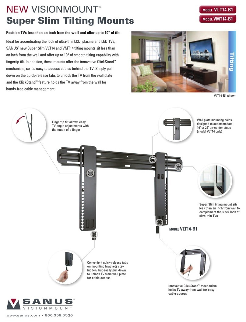 Sanus NEW VisionMount VLT14 User manual Sanus NEW VisionMount VLT14 User manual