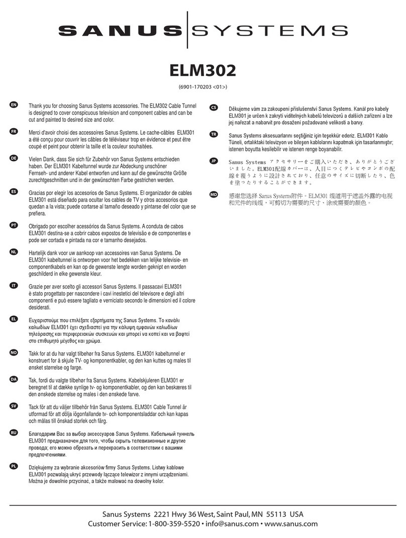 Sanus ELM302 User manual