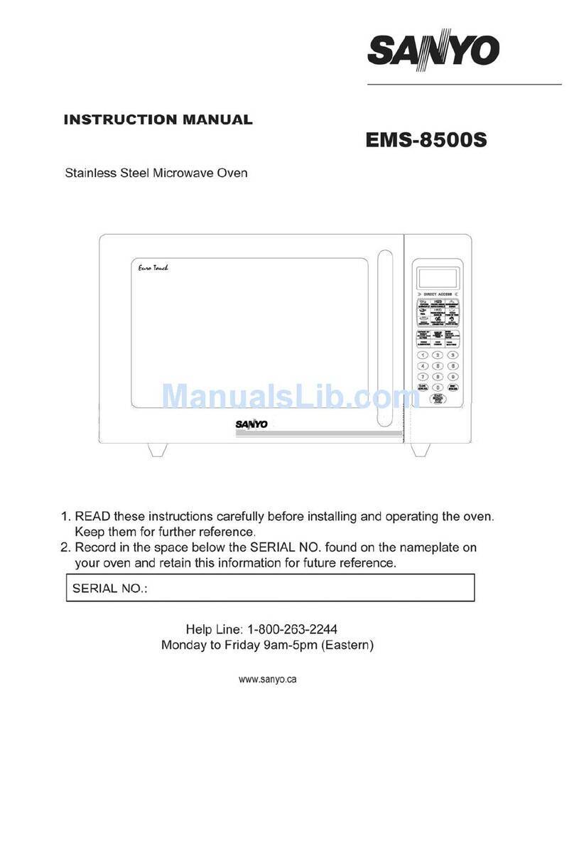 Sanyo EMS-8500S instruction manual