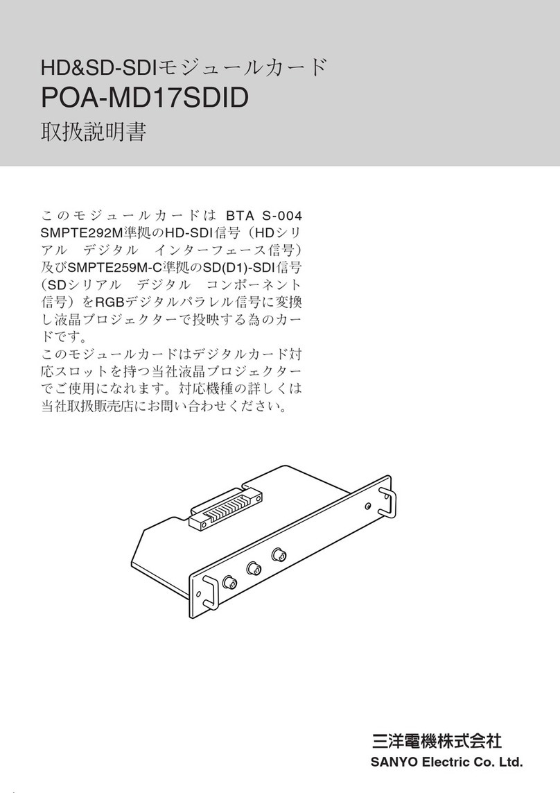 Sanyo POA-MD17SDID POA-MD17SDID instruction manual